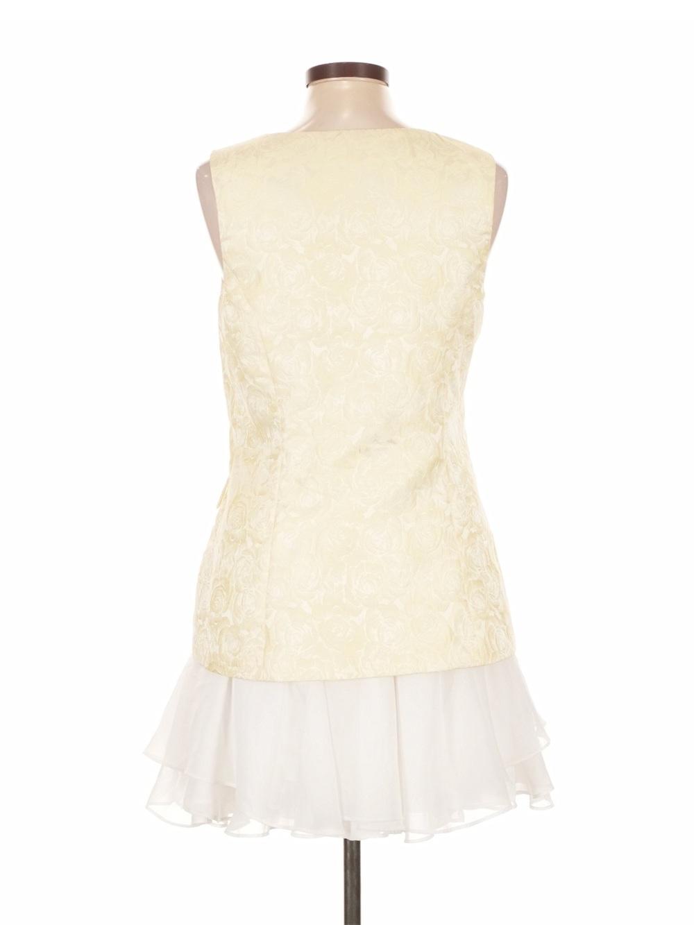 Amanda Uprichard Lilibet Dress in White & Cornsilk - Size XS - Picture 8 of 11